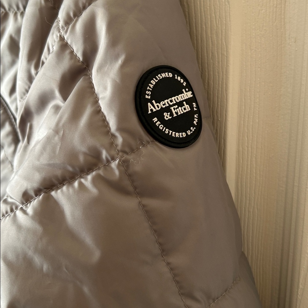 Abercrombie & Fitch Boys Gray Lightweight Full Zip Jacket‎ Coat Size 13-14Y Fall - Picture 7 of 9